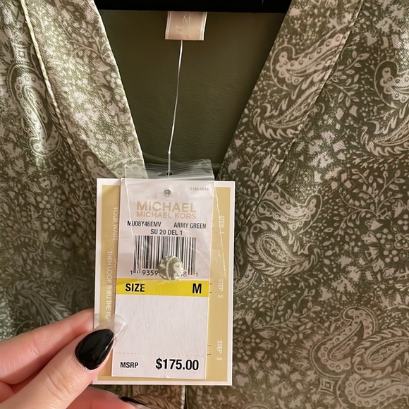 Michael Kors Green Paisley Dress - Picture 9 of 9